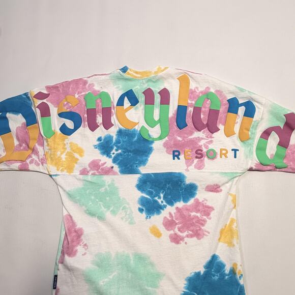 Disneyland Resort Spirit Jersey Shirt Womens XS Pastel Tie Dye Long Sleeve - Picture 12 of 12